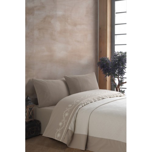 Cuvertura de pat dublu broderie
