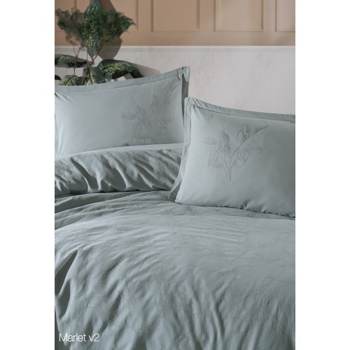 Set de lenjerie de pat dublu cu model embosat
