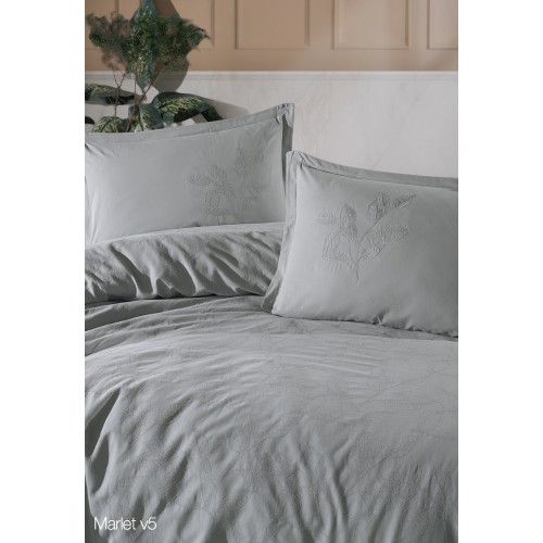 Set de lenjerie de pat dublu cu model embosat